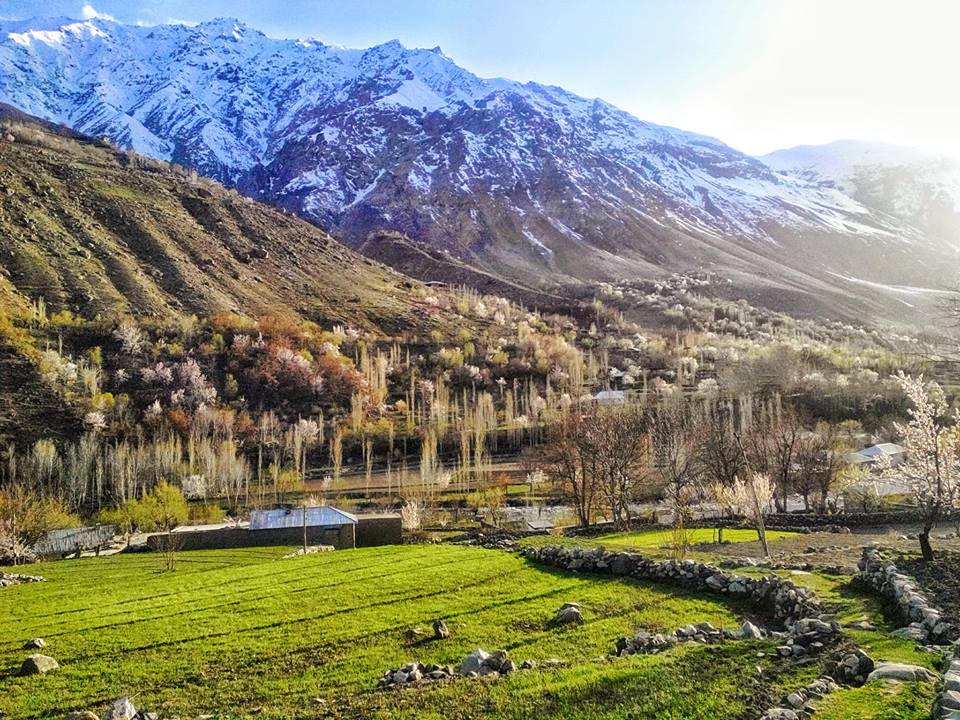 The Garam Chashma hot springs near Chitral