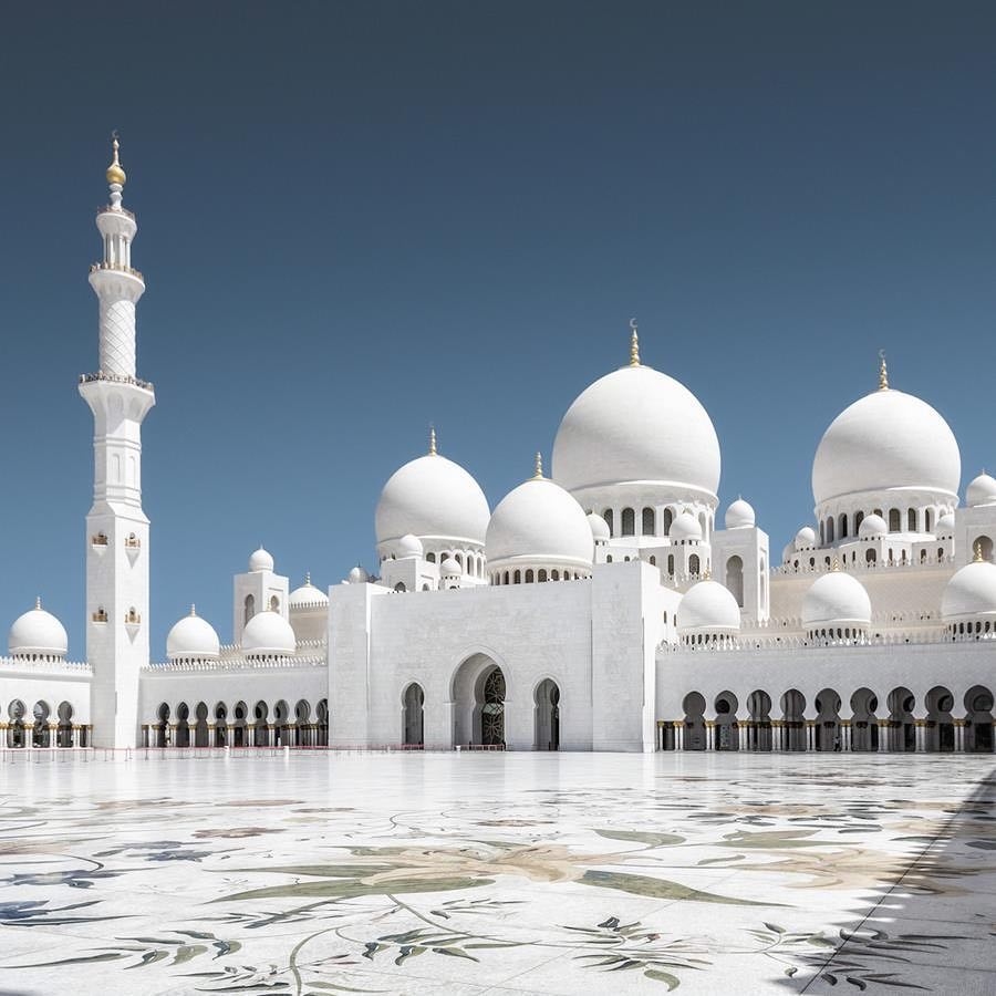 The Sheikh Zayed Grand Mosque, the Dubai extension after Umrah