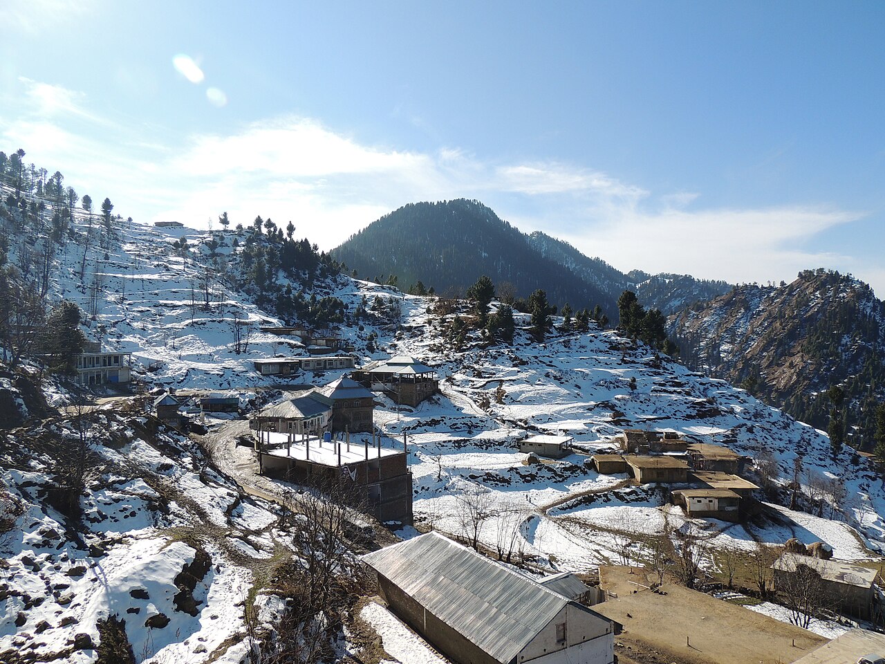 The chairlift at the Malam Jabba ski resort in Swat