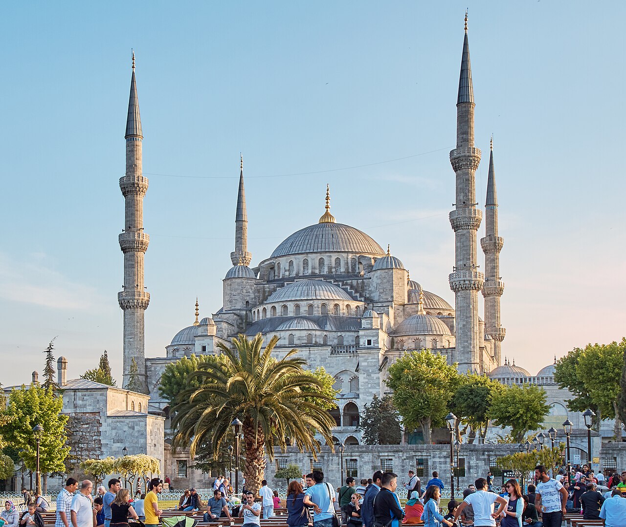 The six minarets of the Blue Mosque